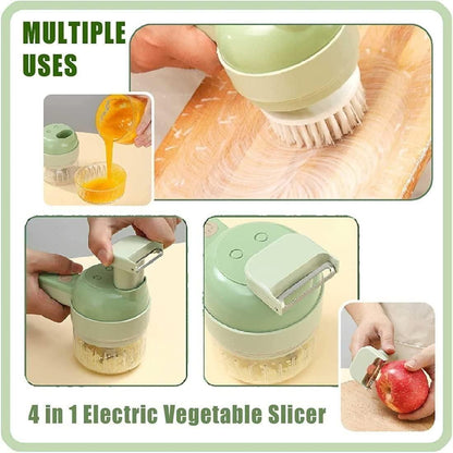 5 in 1 Portable Electric Vegetable Cutter Set
