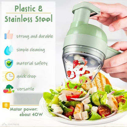 5 in 1 Portable Electric Vegetable Cutter Set