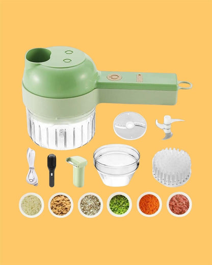 5 in 1 Portable Electric Vegetable Cutter Set