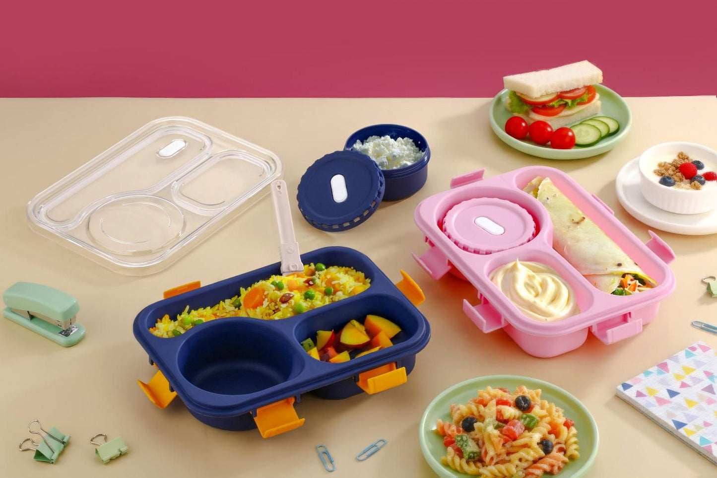 New 3 Compartment Tiffin Box