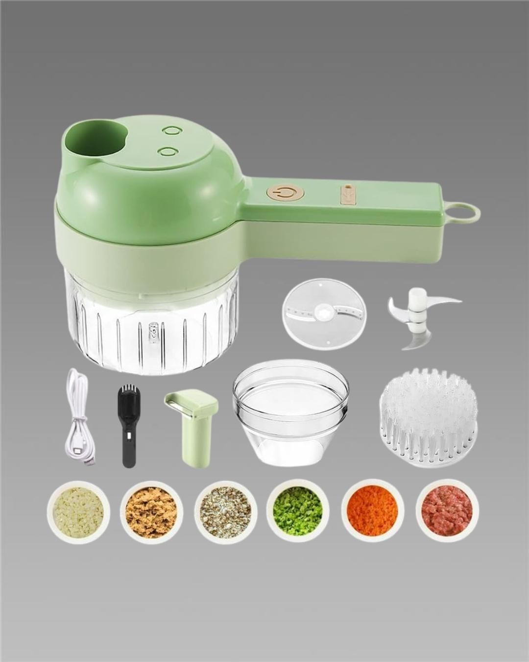 5 in 1 Portable Electric Vegetable Cutter Set